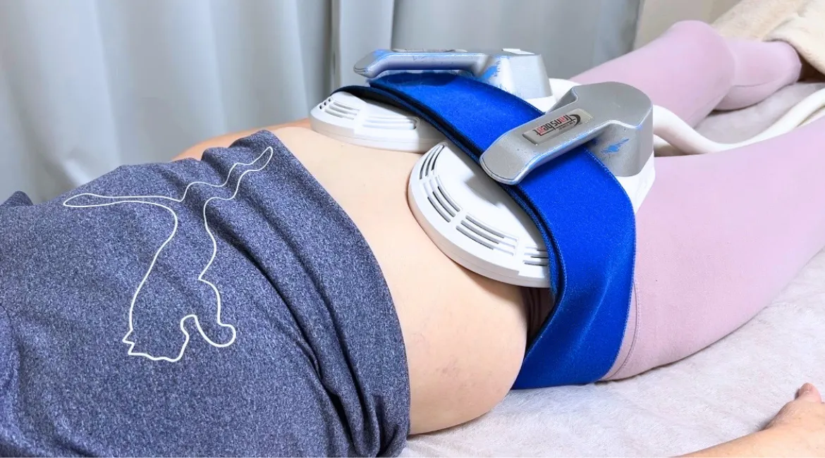 電磁パルスによる筋力アップ施術